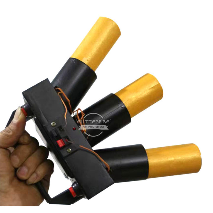 ELT03R-B 3 Head hand hold cold fountain fireworks shooting firing system